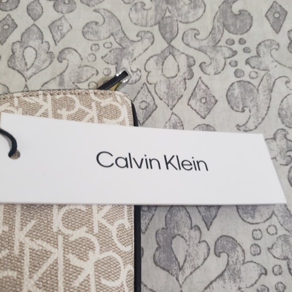 Ladies Calvin Klein Tote Bag Yellow - Picture 5 of 6